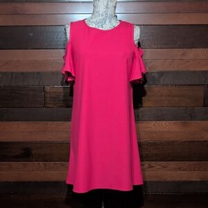 No Brand Tag Pink Cold Shoulder Dress
